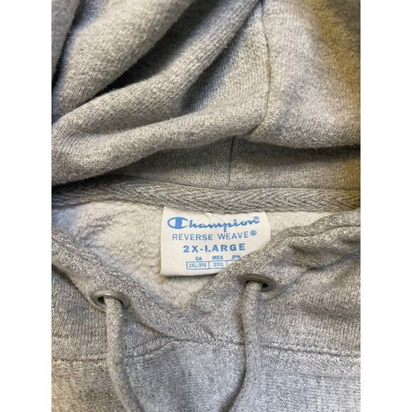 Champion Reverse Weave Pullover Hoodie Women XXL Gray - Picture 4 of 5